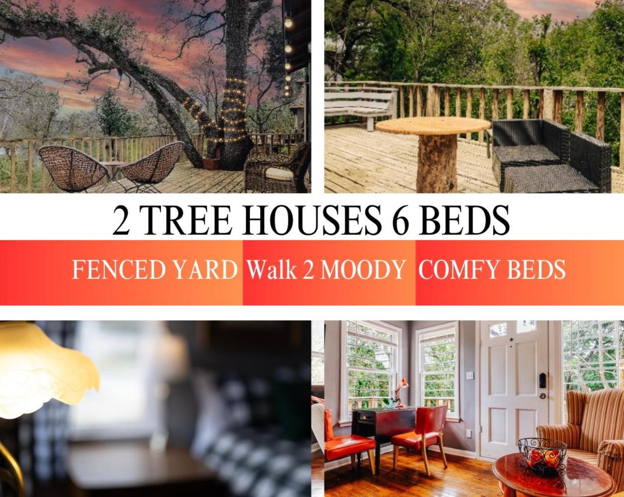 Group Retreat At Charming Twin Treehouses Near Ut Campus Austin Exterior foto
